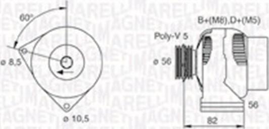 Magneti Marelli 063731305010 - Alternatore www.autoricambit.com