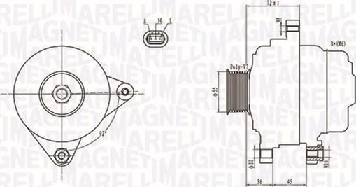 Magneti Marelli 063731792010 - Alternatore www.autoricambit.com