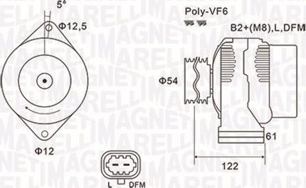 Magneti Marelli 063732005010 - Alternatore www.autoricambit.com