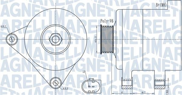 Magneti Marelli 063732000010 - Alternatore www.autoricambit.com