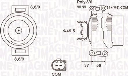 Magneti Marelli 063732038010 - Alternatore www.autoricambit.com