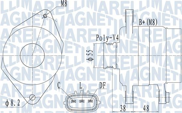 Magneti Marelli 063732124010 - Alternatore www.autoricambit.com