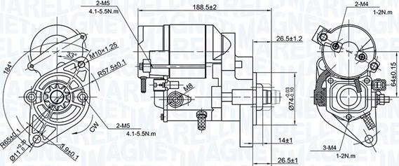 Magneti Marelli 063724186010 - Motorino d'avviamento www.autoricambit.com