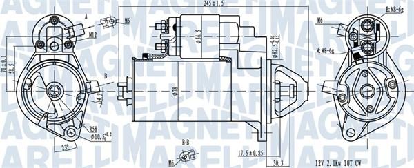 Magneti Marelli 063720976010 - Motorino d'avviamento www.autoricambit.com