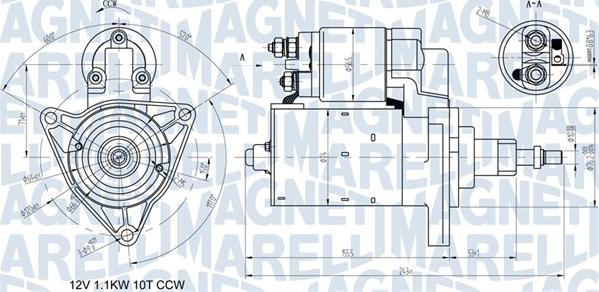 Magneti Marelli 063720597010 - Motorino d'avviamento www.autoricambit.com