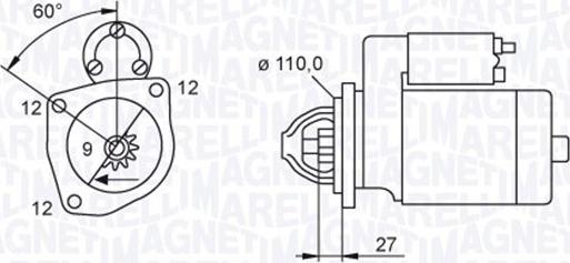 Magneti Marelli 063720039010 - Motorino d'avviamento www.autoricambit.com