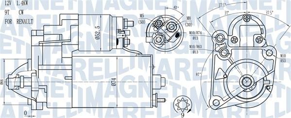 Magneti Marelli 063720784010 - Motorino d'avviamento www.autoricambit.com