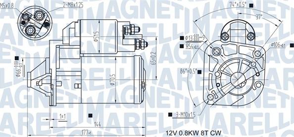 Magneti Marelli 063721442010 - Motorino d'avviamento www.autoricambit.com