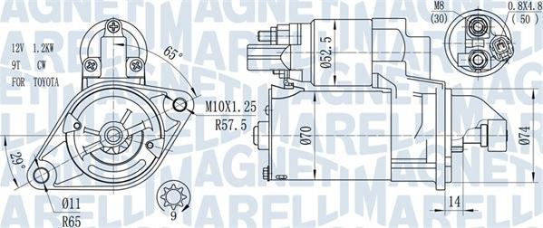 Magneti Marelli 063721450010 - Motorino d'avviamento www.autoricambit.com