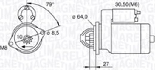 Magneti Marelli 063721511010 - Motorino d'avviamento www.autoricambit.com