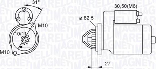 Magneti Marelli 063721044010 - Motorino d'avviamento www.autoricambit.com