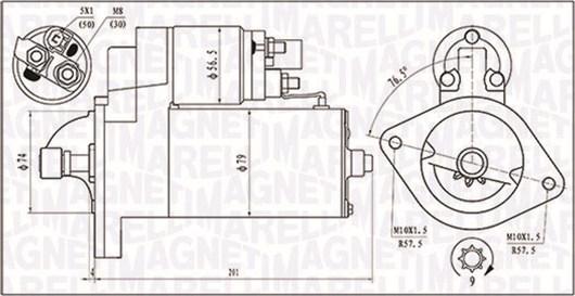 Magneti Marelli 063721135010 - Motorino d'avviamento www.autoricambit.com