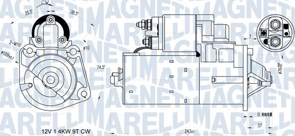 Magneti Marelli 063721398010 - Motorino d'avviamento www.autoricambit.com