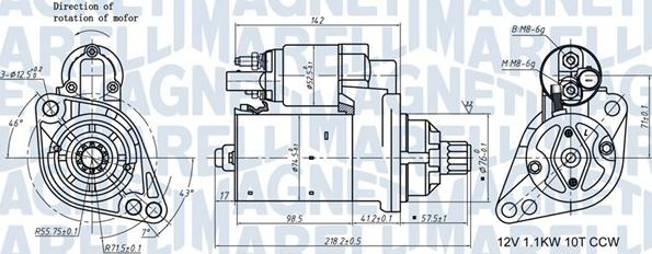 Magneti Marelli 063721322010 - Motorino d'avviamento www.autoricambit.com