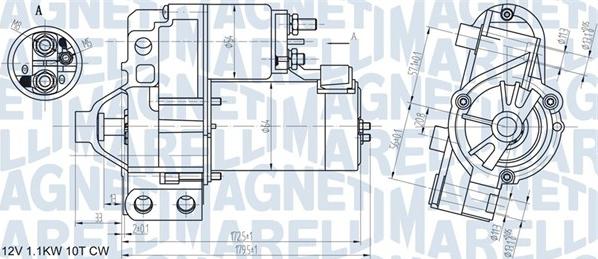 Magneti Marelli 063721290010 - Motorino d'avviamento www.autoricambit.com