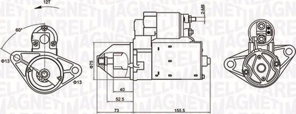 Magneti Marelli 063721253010 - Motorino d'avviamento www.autoricambit.com