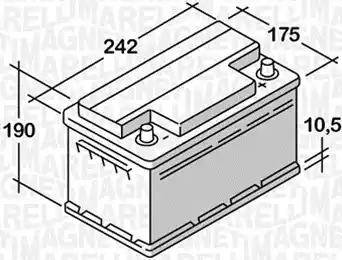 Magneti Marelli 067106345010 - Batteria avviamento www.autoricambit.com