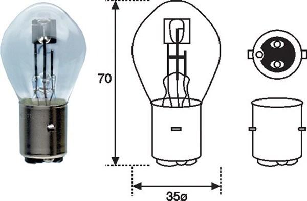 Magneti Marelli 002588200000 - Lampadina, Faro di profondità www.autoricambit.com