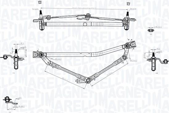 Magneti Marelli 085570749010 - Tiranteria tergicristallo www.autoricambit.com