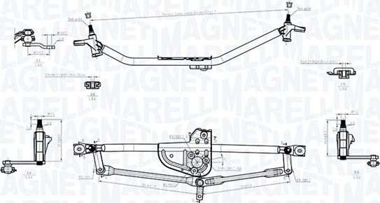 Magneti Marelli 085570754010 - Tiranteria tergicristallo www.autoricambit.com