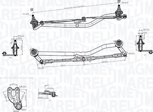 Magneti Marelli 085570787010 - Tiranteria tergicristallo www.autoricambit.com