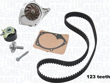 Magneti Marelli 341404730002 - Pompa acqua + Kit cinghie dentate www.autoricambit.com