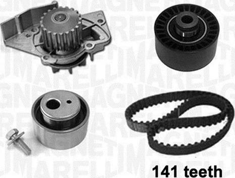 Magneti Marelli 341405990001 - Pompa acqua + Kit cinghie dentate www.autoricambit.com