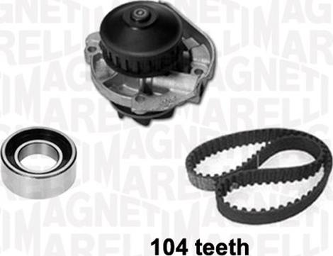 Magneti Marelli 341401580001 - Pompa acqua + Kit cinghie dentate www.autoricambit.com