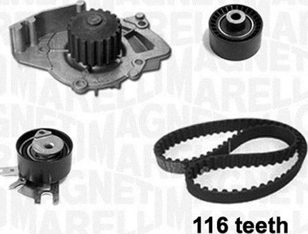 Magneti Marelli 341401690001 - Pompa acqua + Kit cinghie dentate www.autoricambit.com