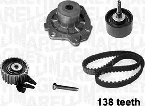 Magneti Marelli 341403980001 - Pompa acqua + Kit cinghie dentate www.autoricambit.com