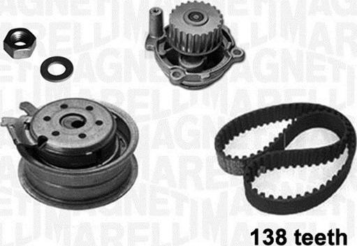 Magneti Marelli 341403640001 - Pompa acqua + Kit cinghie dentate www.autoricambit.com