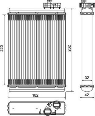 Magneti Marelli 359004900010 - Scambiatore calore, Riscaldamento abitacolo www.autoricambit.com