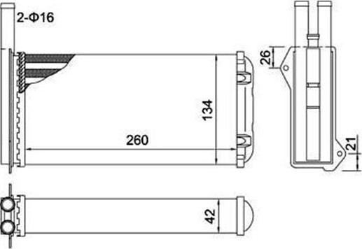 Magneti Marelli 359000301900 - Scambiatore calore, Riscaldamento abitacolo www.autoricambit.com