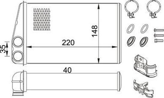 Magneti Marelli 359000301970 - Scambiatore calore, Riscaldamento abitacolo www.autoricambit.com