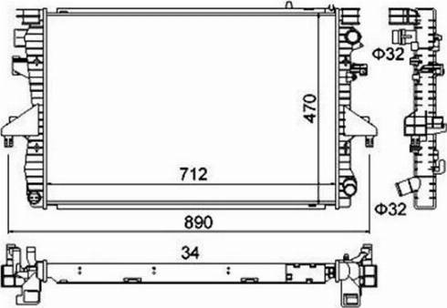 Magneti Marelli 359000301620 - Radiatore, Raffreddamento motore www.autoricambit.com