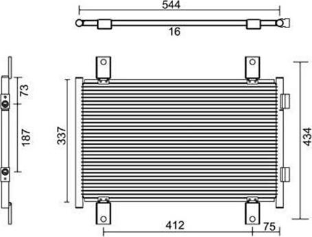 Magneti Marelli 359003220440 - Condensatore, Climatizzatore www.autoricambit.com