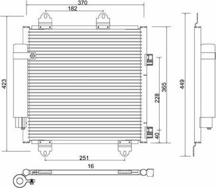 Magneti Marelli 359003220460 - Condensatore, Climatizzatore www.autoricambit.com