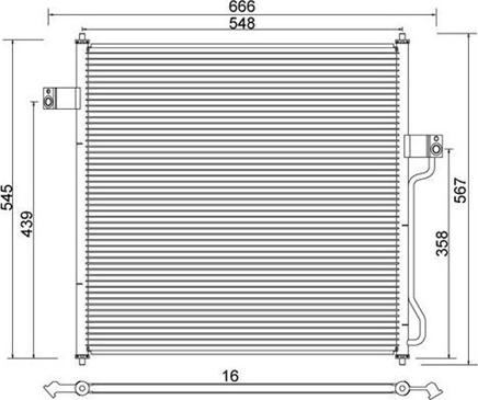 Magneti Marelli 359003220680 - Condensatore, Climatizzatore www.autoricambit.com