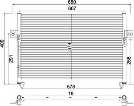 Magneti Marelli 359003220810 - Condensatore, Climatizzatore www.autoricambit.com