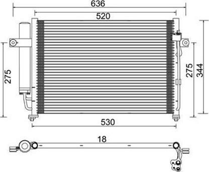 Magneti Marelli 359003220870 - Condensatore, Climatizzatore www.autoricambit.com