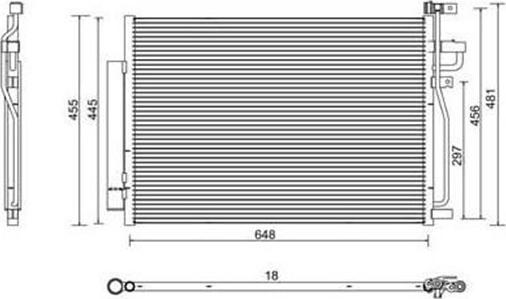 Magneti Marelli 359003220370 - Condensatore, Climatizzatore www.autoricambit.com