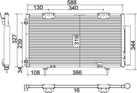 Magneti Marelli 359003221590 - Condensatore, Climatizzatore www.autoricambit.com