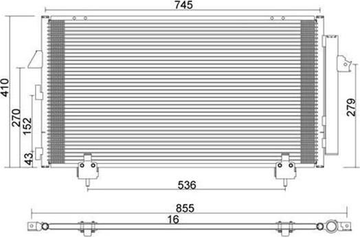 Magneti Marelli 359003221580 - Condensatore, Climatizzatore www.autoricambit.com