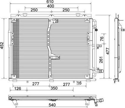 Magneti Marelli 359003221020 - Condensatore, Climatizzatore www.autoricambit.com