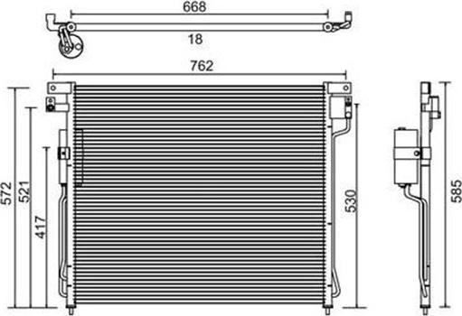 Magneti Marelli 359003221160 - Condensatore, Climatizzatore www.autoricambit.com