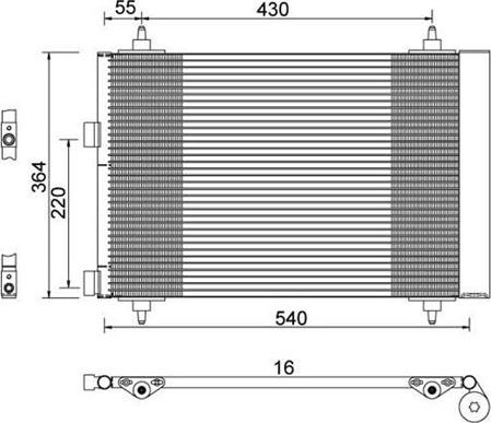 Magneti Marelli 359003221390 - Condensatore, Climatizzatore www.autoricambit.com