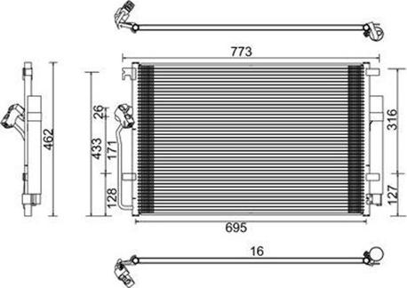 Magneti Marelli 359003221740 - Condensatore, Climatizzatore www.autoricambit.com