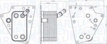 Magneti Marelli 350300001500 - Radiatore olio, Olio motore www.autoricambit.com