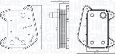 Magneti Marelli 350300001800 - Radiatore olio, Olio motore www.autoricambit.com