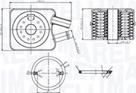 Magneti Marelli 350300003200 - Radiatore olio, Olio motore www.autoricambit.com